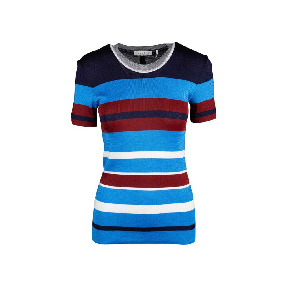 Sandro Tam striped knit top